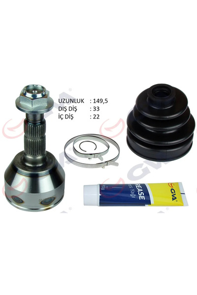 GVA Diş Aks Kafası Opel ASTRA H 2004-2010 Zafira B 2005-2015 1.2-1.4-1.6 16V