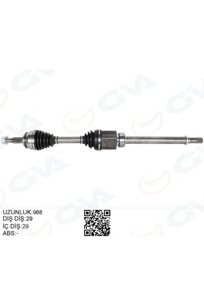 GVA Komple Aks Sağ Nissan Qashqai 1.6L DCİ R9M Dizel J11 2013 Otomatik Vites