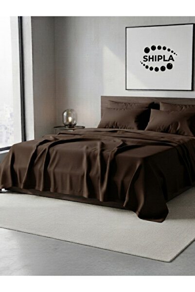 SHIPLA HOME Комплект единични чаршафи - Kафяво - Въздухопропускливост
