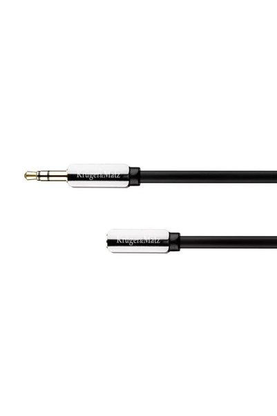 Kruger&Matz Cablu prelungitor Jack 3.5 mm la 3.5 mm 1m stereo Profesional