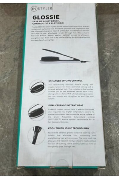 Wavetech GLOSSIE, Ceramic styling brush, HOT COMB/BRUSH, upto 230 degrees