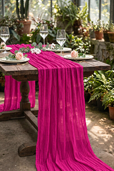 Soft Kare Bohemian Tulle Runner Tablecloth – Elegant Sophistication and Moder...