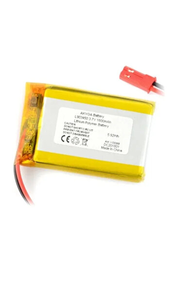 Akyga Acumulator Litiu Polimer 12212 1600mAh 1S 3.7V conector JST-BEC 50x34mm...
