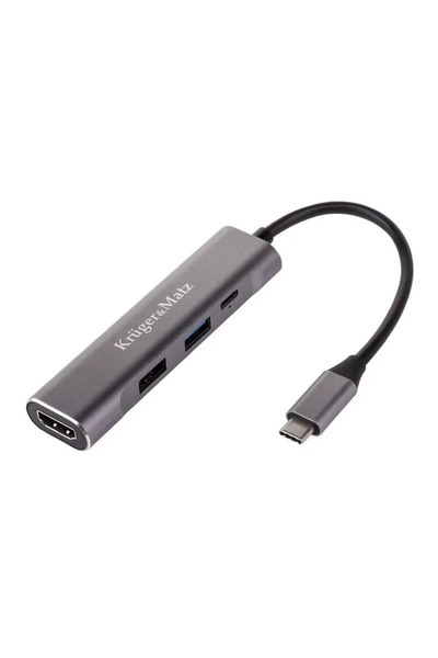 Kruger&Matz HUB USB Tip C - HDMI USB 3.0 USB 2.0 +USB Tip C