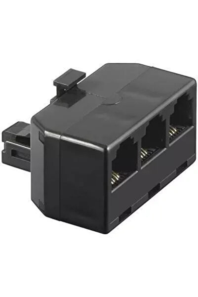 goobay Adaptor RJ11 tata la 3x RJ11 mama negru
