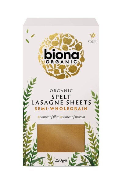 biona Foi de lasagna din spelta, bio, 250g,