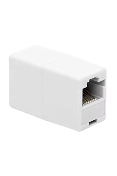 OEM Adaptor prelungitor RJ45 8P8C Cat5 soclu - soclu conexiunea drept alb