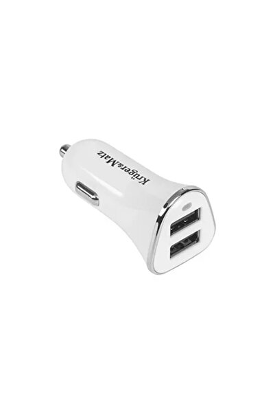 Kruger&Matz Alimentator auto dual USB 2.4A alb