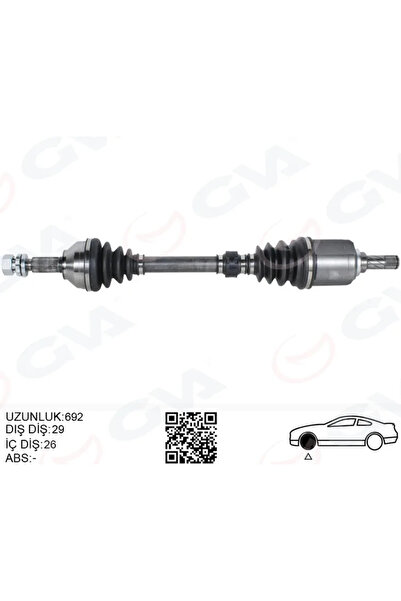 GVA Komple Aks Sol Nissan Qashqai 1.5L K9K J10 2006-2013 Manuel Vites