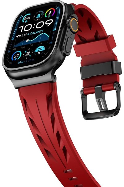 GENERAL حزام سيليكون متوافق مع ساعة أبل 49 مم و46 مم و45 مم و44 مم لـ iWatch ...