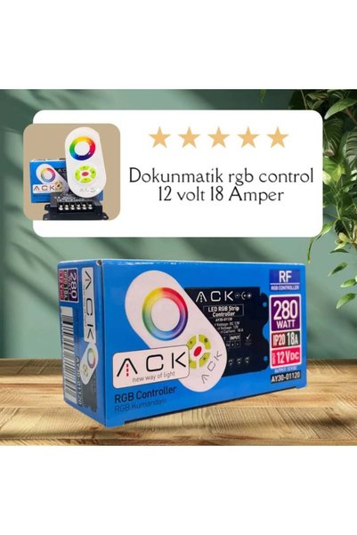 ACK 12V Dc 15A 180W Çok Fonksiyonlu Rgb Kumandasi AY30-01120