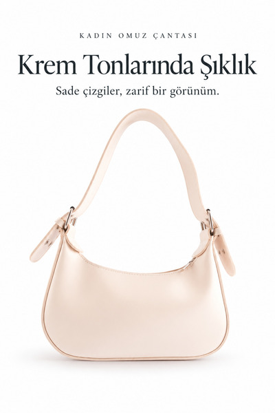 EYCH Shoulder Bags - Cream - Faux leather