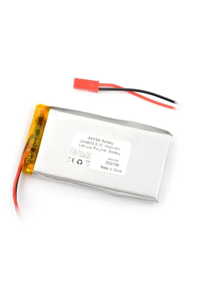 Akyga Acumulator Litiu Polimer 13621 1500mAh 1S 3.7V conector JST-BEC 70x40x6...