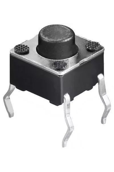 OEM Buton microcontact cu 4 pini, OFF-ON, fără reținere, 6x6mm, buton cu tijă...