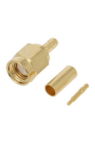 OEM Mufa SMA tata drept LMR100 RG174 RG316 crimpat pe cablu PTFE RF2-02B-T-02...