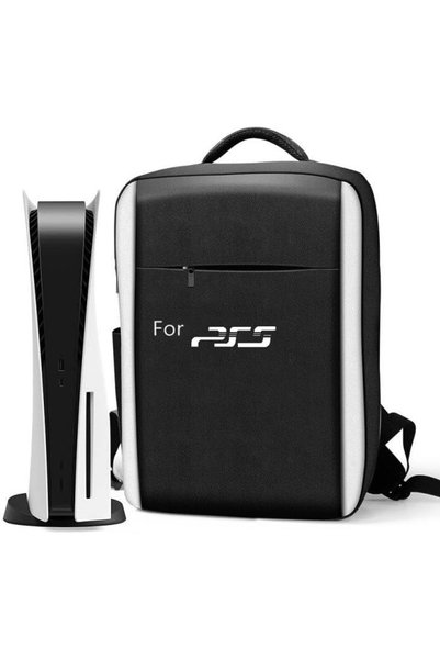 Generic حقيبة حمل واقية لجهاز PS5، حقيبة كتف لبلايستيشن 5، سعة عالية مثالية ب...