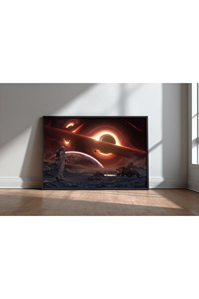 KEYFHOME Cosmic Tango Landscape Science Fiction Space Încadrat MDF Tablou Pos...