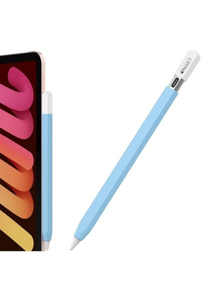 GENERAL غطاء حماية من السيليكون لقلم أبل (USB-C) 2023، حامل قلم آيباد لطيف وو...