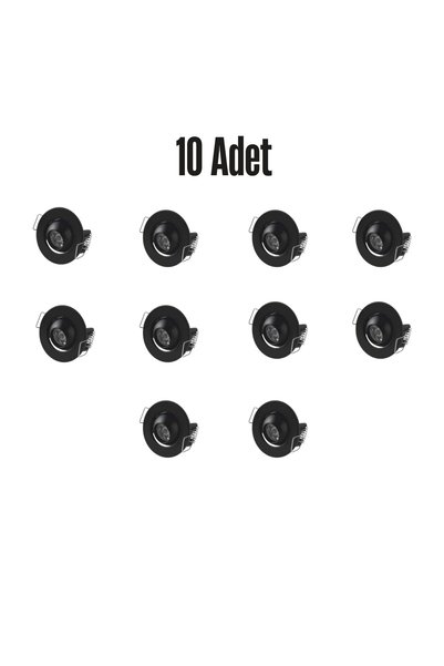 Cata CT-5268 UFO YILDIZ hareketli 1.5 w led spot 10 adet siyah kasa günışığı