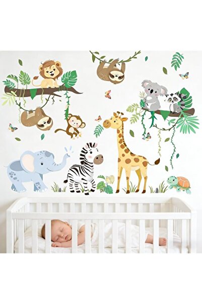 GENERAL Amimagin Children's Animal-Themed Wall Stickers Peel and Stick Wall D...