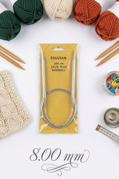 hobi dünyası evim 1 piece 100 cm sultan steel wire fishing line skewer 8 mm