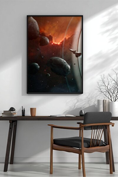 KEYFHOME Inelele lui Arodu 1 Science Fiction Space Tablou MDF înrămat Poster ...