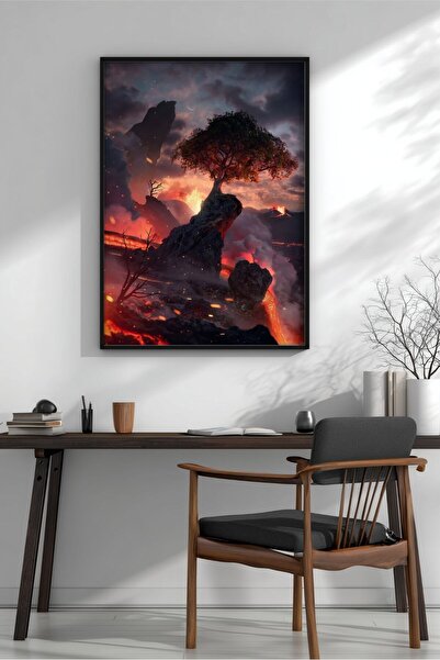 KEYFHOME Defiance Fantastic Science Fiction Art MDF cu rama Tablou Poster Liv...