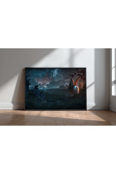 KEYFHOME Deliverance Night Fantastik Science Fiction Art Înrămat MDF Tablou P...