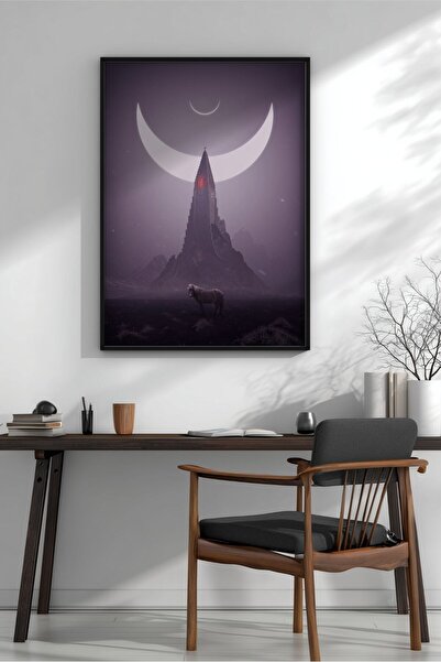 KEYFHOME Pictură MDF cu cadru fantastic Lost World VII Poster pentru decorare...
