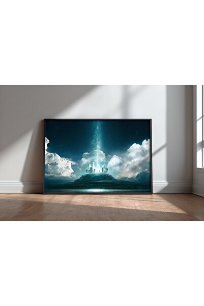 KEYFHOME Divinitate Fantastic Science Fiction Art No 2 Înrămat MDF Tablou Pos...