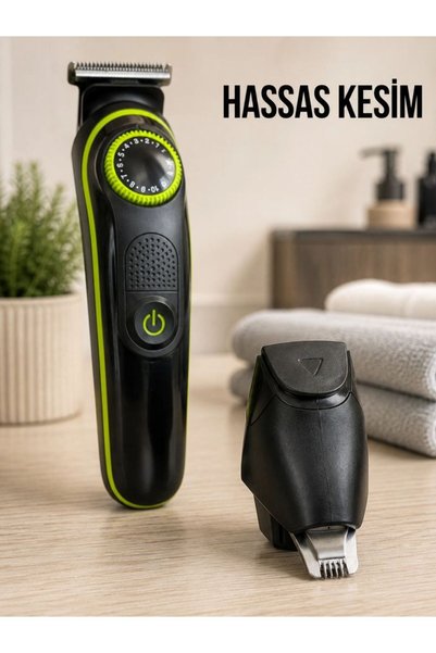 Homica Erkek Bakım Seti 5'i 1 Arada 0-10 Mm Ayarlanabilir Çok Fonksiyonlu Tıraş Makinesi