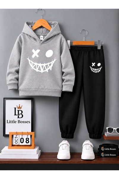 LB little bosses Winter Children's Tracksuit Unisex (Unglued Smile)
