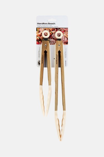 Hamilton Beach 2 Pieces Food Tong Set, Multicolor