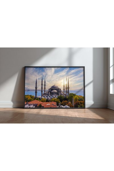 KEYFHOME Moschee și arhitectură islamică nr. 27 Tablou MDF înrămat Poster pen...