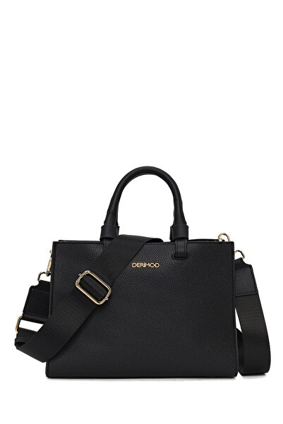 Derimod Women's Black Long Strap Casual Shoulder Bag Wb590001Sf