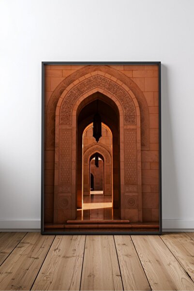 KEYFHOME Mosque and islamic architecture no 6 framed mdf table poster living ...
