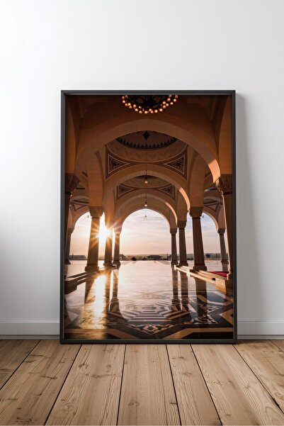 KEYFHOME Mosque and islamic architecture no 68 framed mdf table poster living...