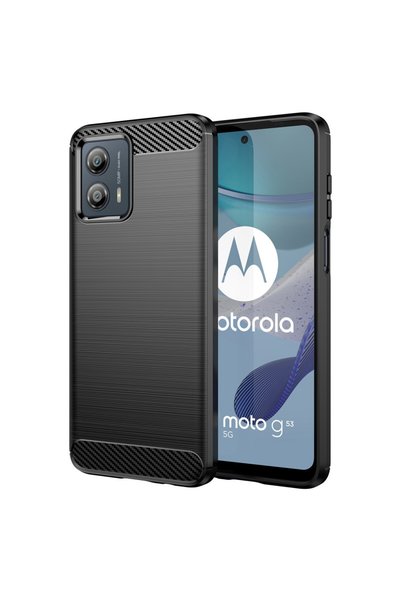 XGSM Husă pentru Motorola Moto G53 5G, Carbon, neagră