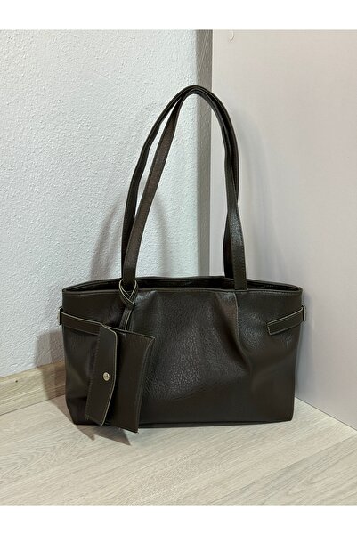 ZEYS Stylish Faux Leather Women's Shoulder Bag with Belt Detail and Wallet Ac...
