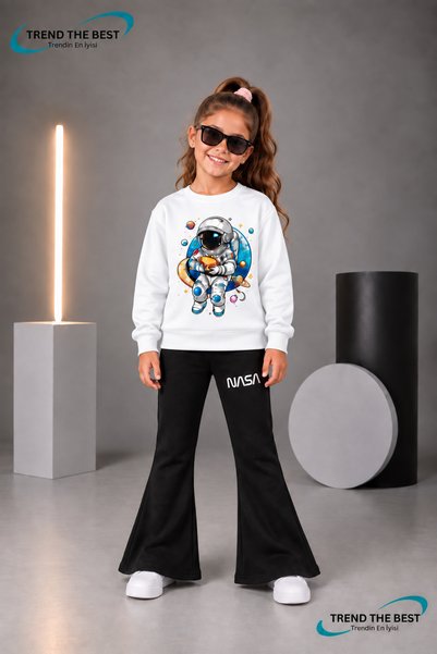 TREND THE BEST Trendin En İyisi Winter, Spring, and Autumn Girls' Black Spani...