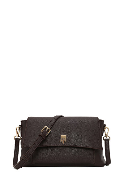 Derimod Women's Brown Long Strap Classic Crossbody Bag Wb590002Sf