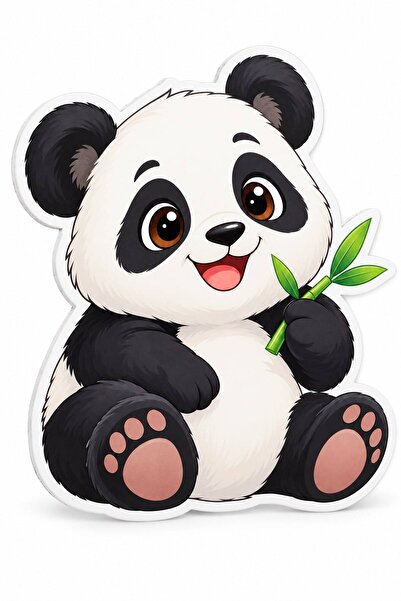 ShopPrint Decor Panda vesel din PVC Forex 3 mm, decupat pe contur, 60x80 cm