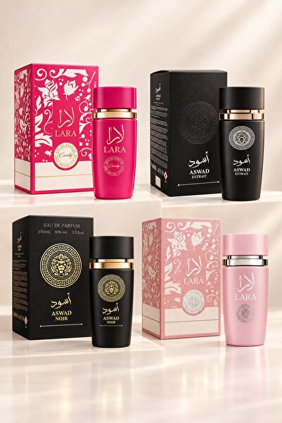 OEM Set 4 parfumuri arăbești 4x100 ml – LARA & ASWAD: Lara Candy, Lara Pink, ...