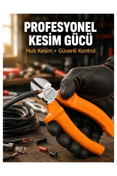 Elektrik ve Teknik Çalışmalar İçin Profesyonel Dövme Çelik Yan Keski