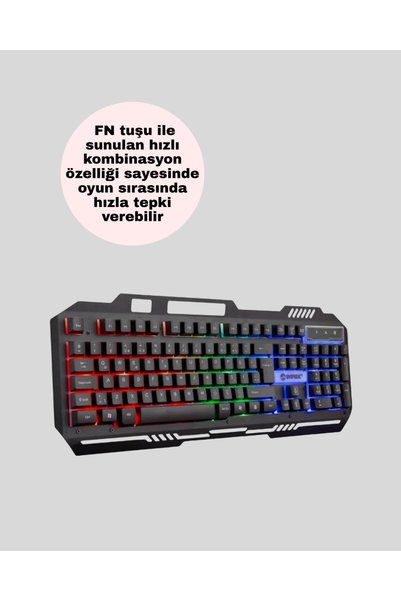 PG8018 LED Aydınlatmalı Mekanik Klavye Mouse – Oyunlarda Üstün