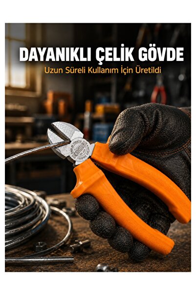 Ergonomik Saplı Hassas Kesim Sunan Dövme Çelik Yan Keski