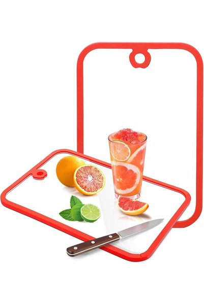 NIUBIER Glass Cutting Board, Stylish and Durable Cutting Board Made of Glass,...