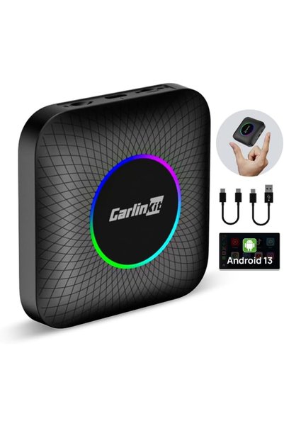 carlinkit New Android 13 AI Box LED Ambient: Wireless CarPlay/Android Car Ada...