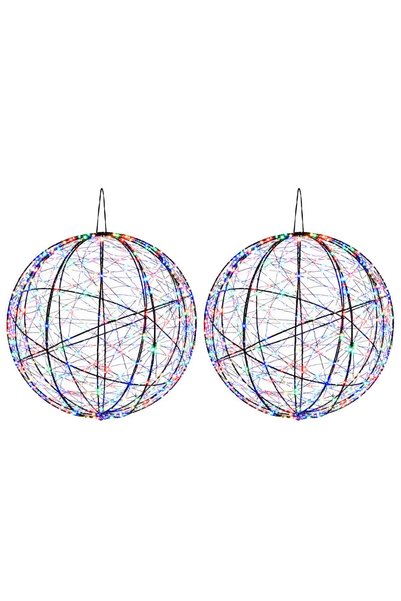 vidaxl Lumină decorativă de Crăciun 2 buc. 1000 LED-uri Multicolor