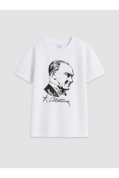 LC Waikiki Ataturk Printed Boy's T-Shirt from Uzg Store for Style Enthusiasts